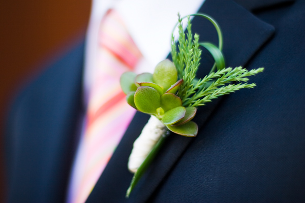 men's boutonniere - real wedding photo by Seattle photographer Stephanie Cristalli 